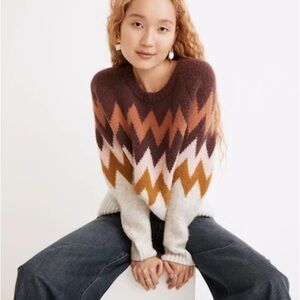 Madewell Delwood Fair Isle Pullover Sweater